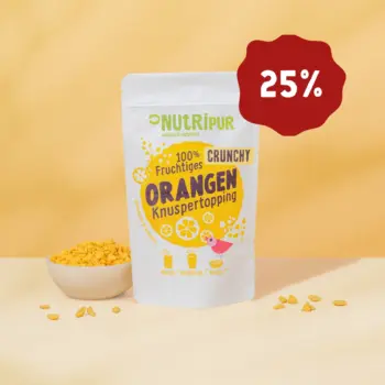 Her er et produktbillede af Nutripurs Crunchy Orange Topping.