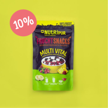 TILBUD! 3 x 100g frysetørret frugtblanding “Multi Vital”
