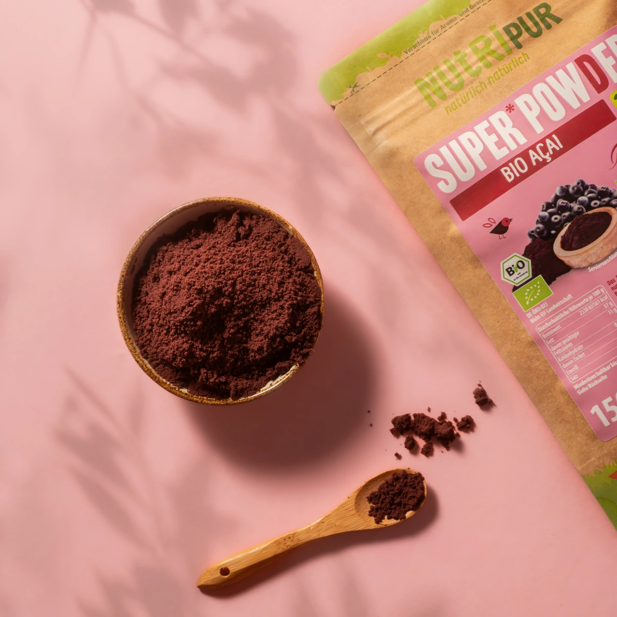 Detaljebillede af SuperPowder Bio-Acai fra NutriPur