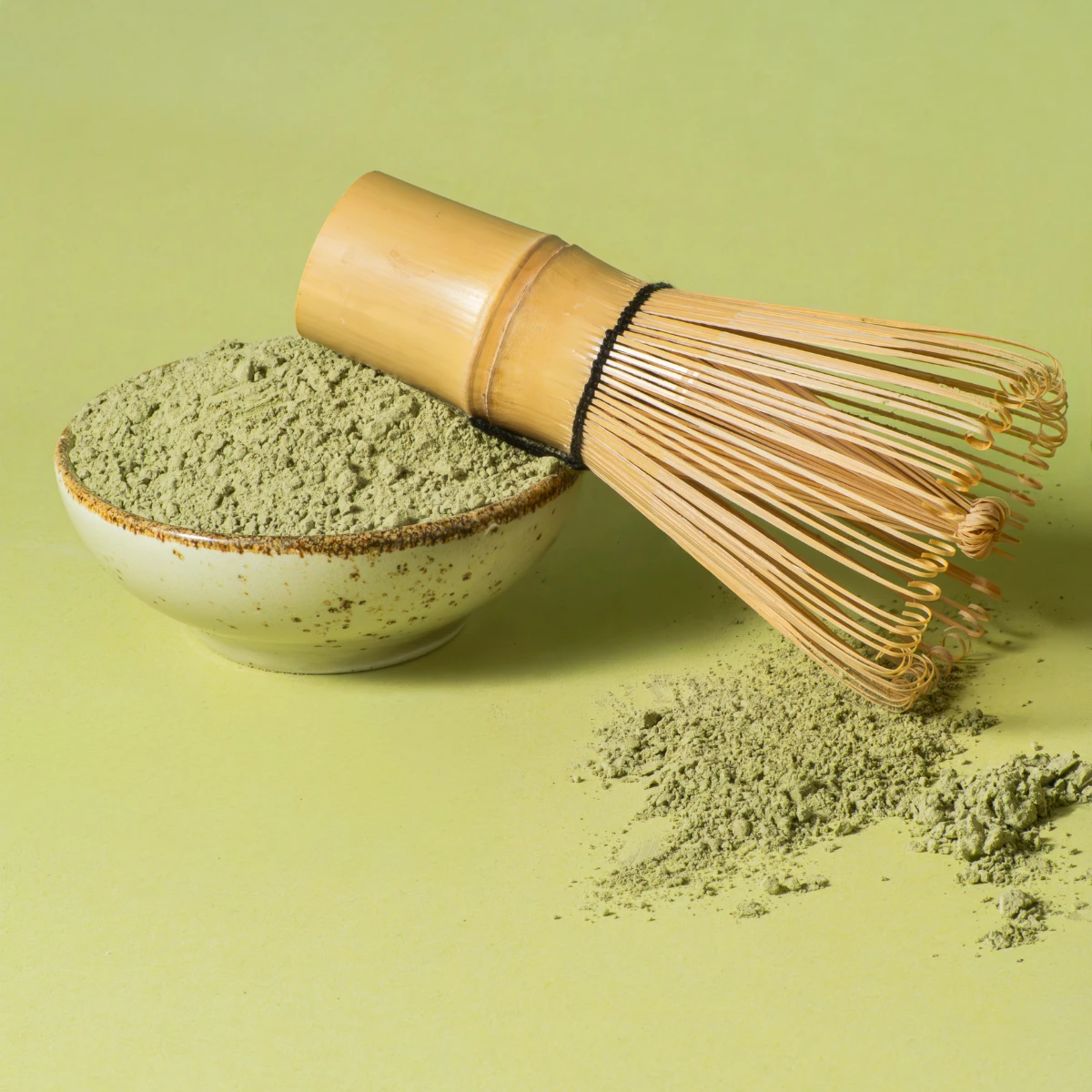 Detaljebillede af SuperPowder Bio Matcha-pulver fra NutriPur