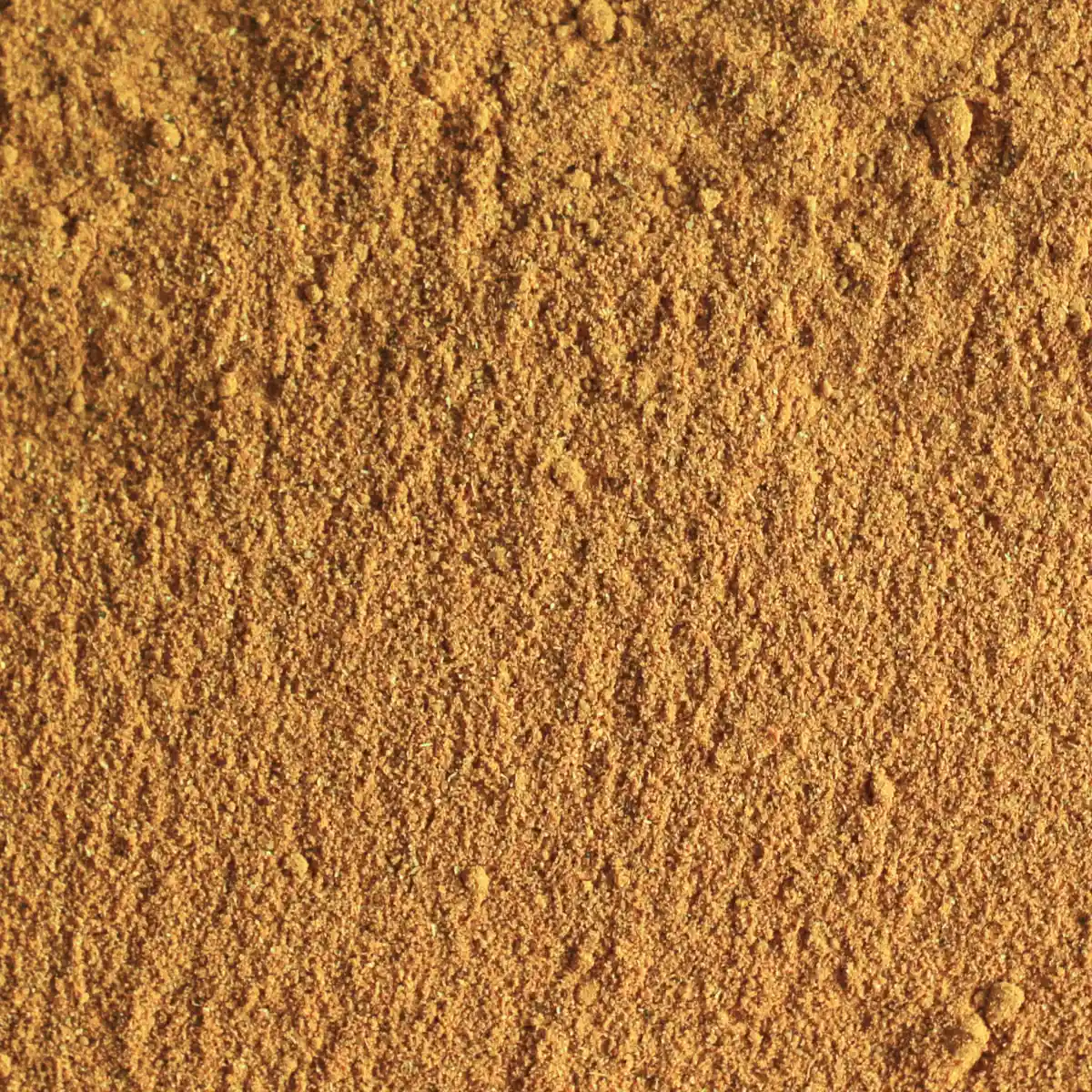 Billedet viser et makrobillede af det økologiske gurkemeje Latte Pulver