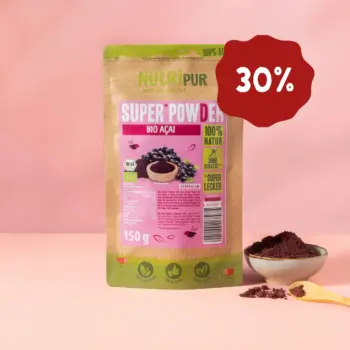 Her er et produktbillede af SuperPowder Økologisk Acai-Pulver fra NutriPur