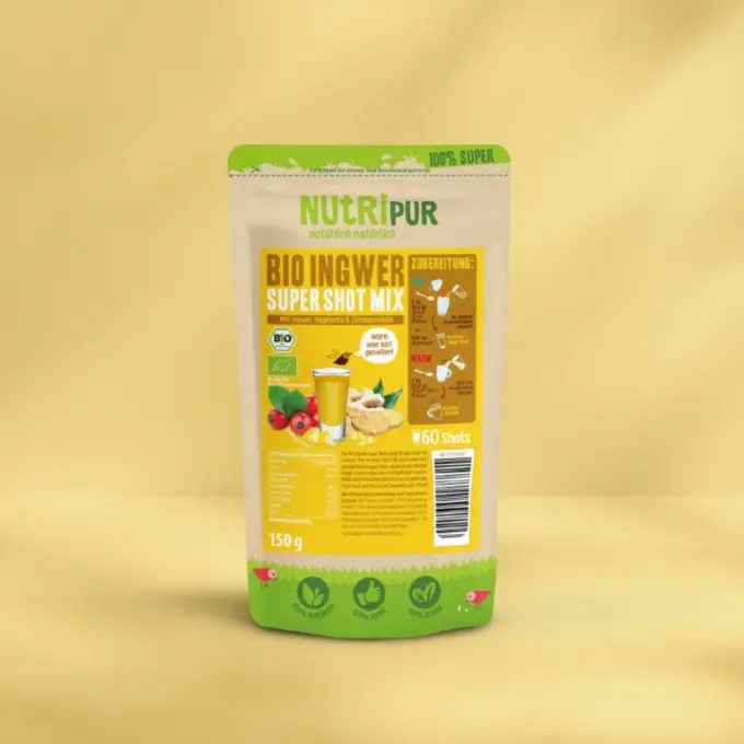 Produktbillede af Supershot Mix Økologisk Ingefær fra NutriPur