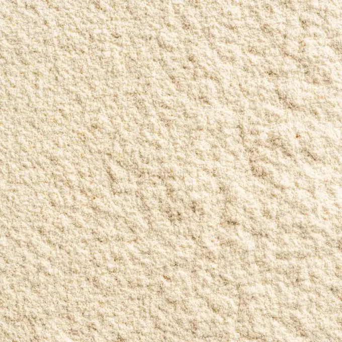 Et billede viser et makrobillede af Super Isolat Whey Proteinpulver Kanel fra NutriPur.