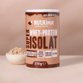 Her er et produktbillede af Super Isolat Whey Proteinpulver Chokolade