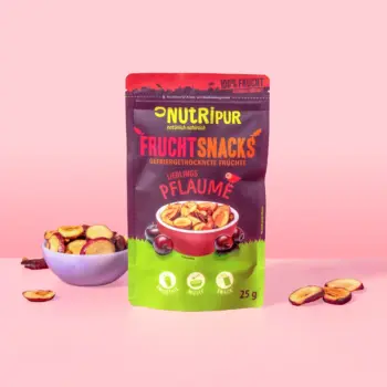 Her er et produktbillede af NutriPurs frysetørrede blommer