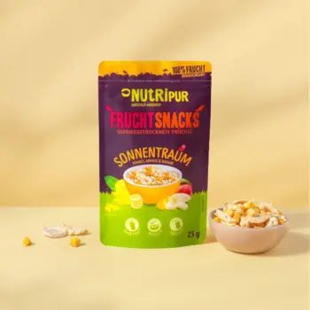 Her er et produktbillede af NutriPurs frysetørrede frugtblanding “Sun Dream”