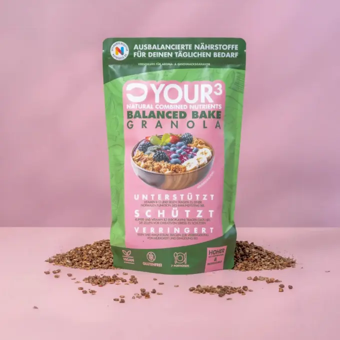 Her er et produktbillede af den sprøde granola.