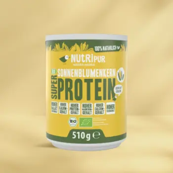 Her er et produktbillede af det økologiske solsikkekerneprotein.