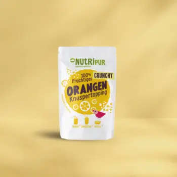 Her er et produktbillede af Nutripurs sprøde appelsintopping.