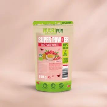Her er et produktbillede af SuperPowder Økologisk Hyben fra NutriPur.