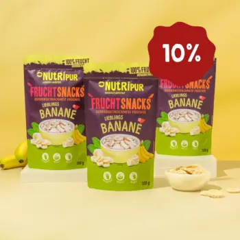 Her er et produktbillede af tilbuddet med frysetørrede økologiske jordbær 5x70 gram.