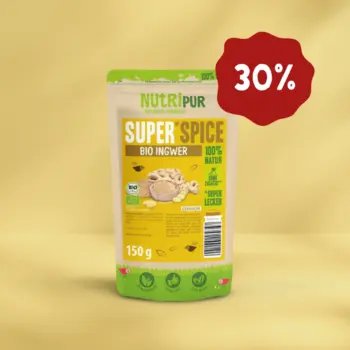 Produktbillede af SuperSpice Økologisk Ingefær fra NutriPur. Nu 50 procent rabat