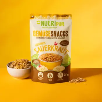 Her er et produktbillede af NutriPurs frysetørrede surkål