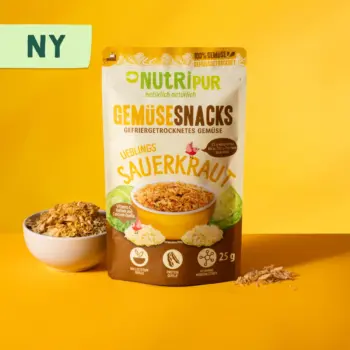 Her er et produktbillede af NutriPurs frysetørrede surkål